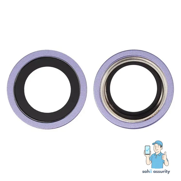 Camera Lens Glass with Frame for Apple iPhone 12 Purple thumbnail